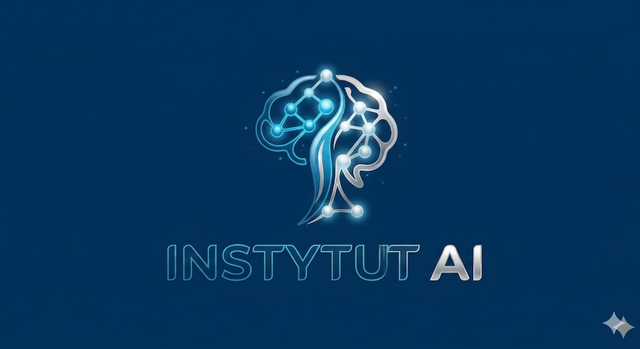 Logo Instytutu AI — mózg z siecią neuronową i napis Instytut AI
